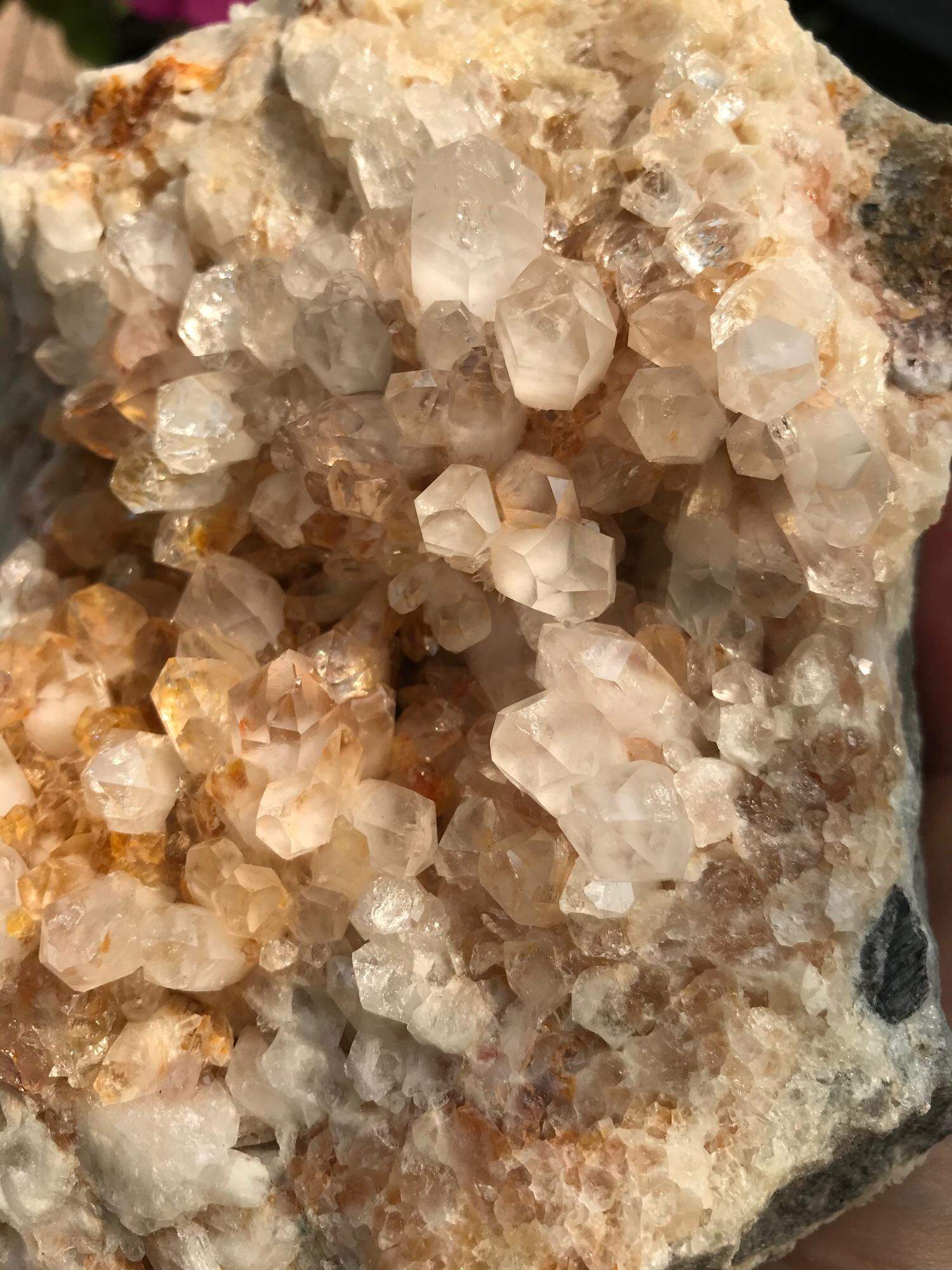 Mảng đá Thạch Anh vàng tự nhiên Citrine to Ms64