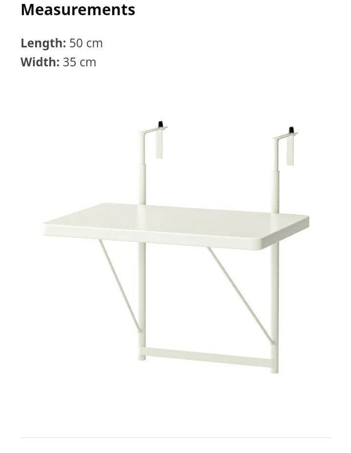 Bàn ban công IKEA TORPARO (CHÍNH HÃNG, SẴN HÀNG)