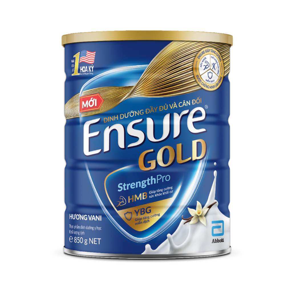Sữa bột Ensure Gold hương vani (HMB) 800g