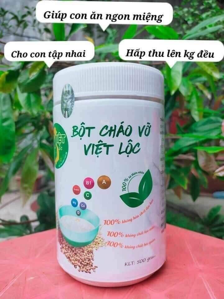 Cháo gạo vỡ Việt Lộc💞Cháo dinh dưỡng cho bé 7-8 tháng tập ăn thô💞Hàng chính habgx