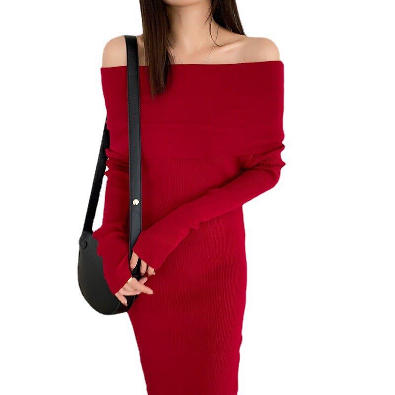 ĐẦM ÔM BODY BẸT VAI BẢNG TO ĐỎ CỰC HOT TET2