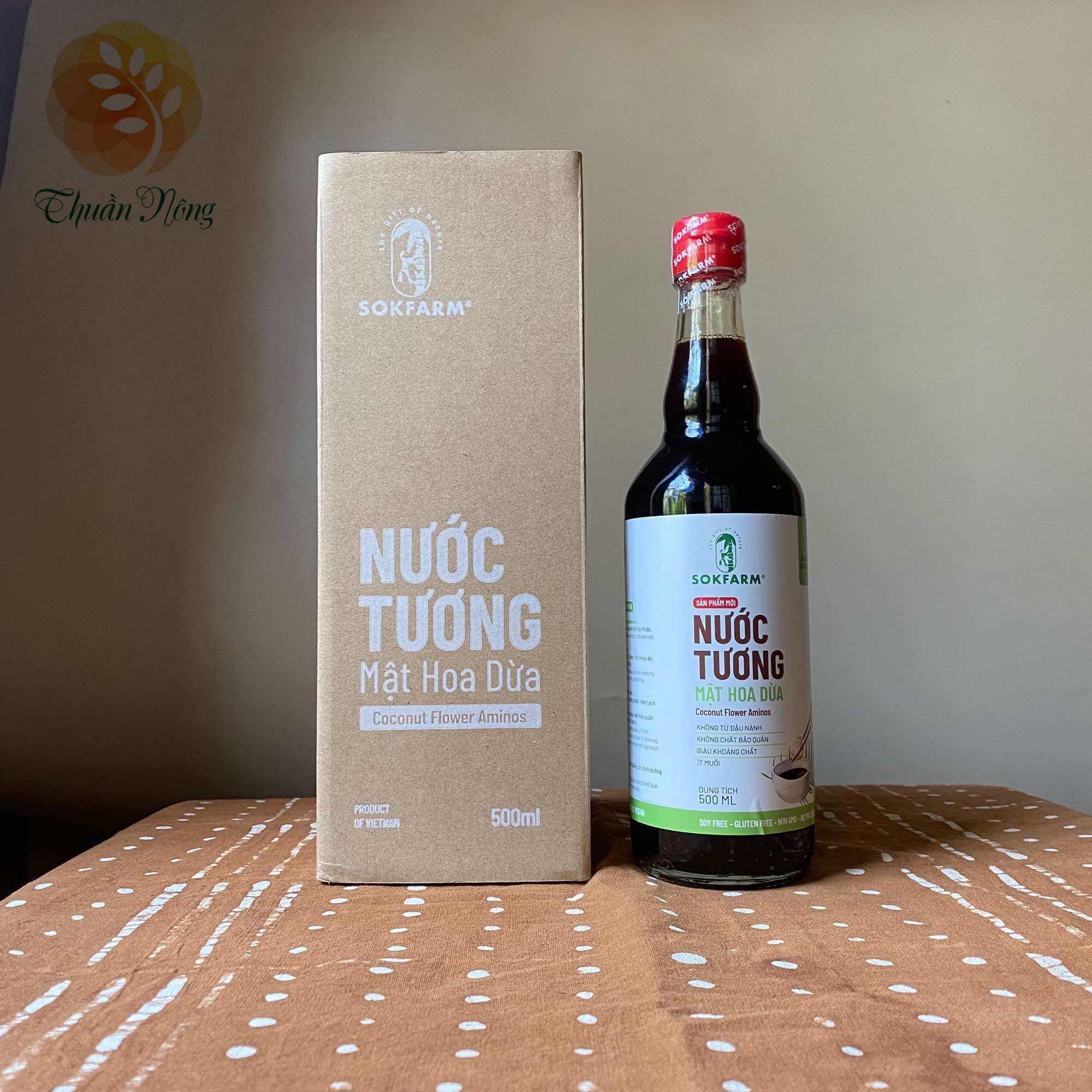 NƯỚC TƯƠNG MẬT HOA DỪA SOKFARM 500ML - COCONUT FLOWER AMINOS 500ML