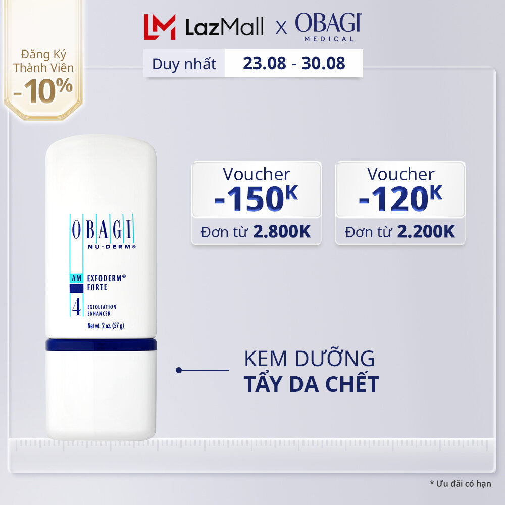 Lotion tẩy da chết cho da dầu chứa aha obagi nu-derm exfoderm forte 57g