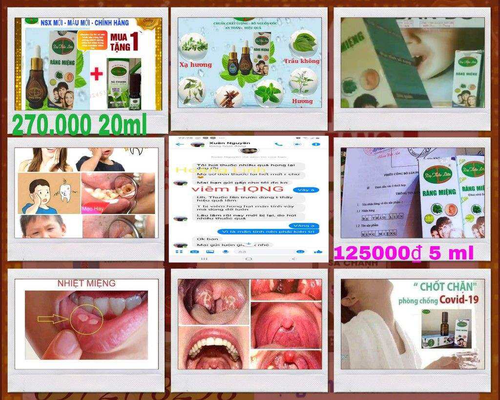 tinh dầu răng miệng , sâu răng, hôi miệng, nhiệt miệng, viêm lợi, viêm họng, viêm amidan, viêm tai.