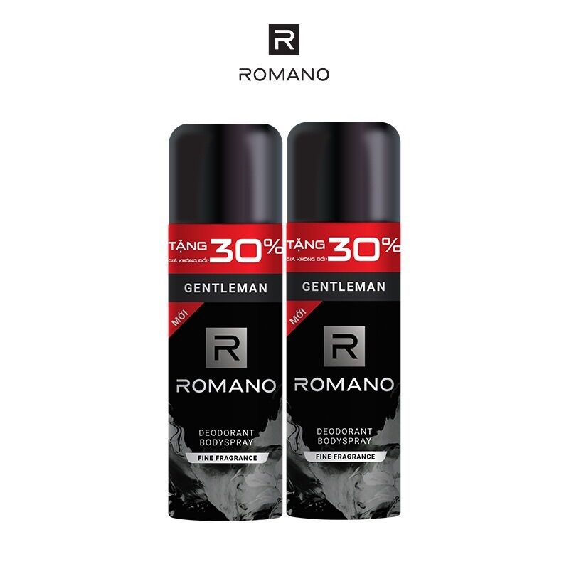 Xịt khử mùi toàn thân Romano 150ml