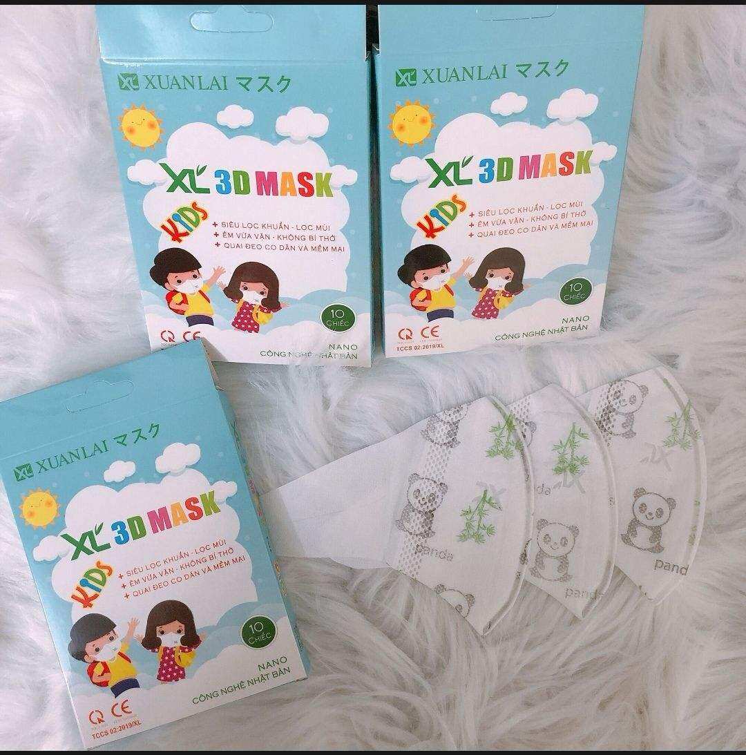 Hộp khẩu trang 3D Mask trẻ em Xuân Lai 10 cái / hộp