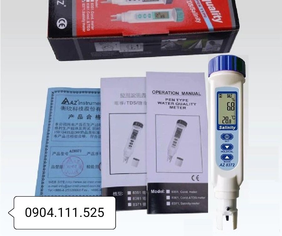 Máy đo độ mặn AZ-8372 cầm tay