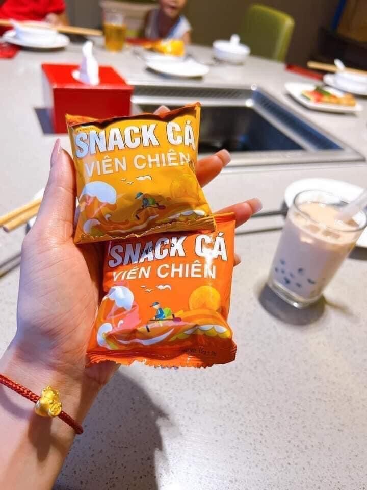 Snack cá viên chiên 69k/ bịch 60 gói