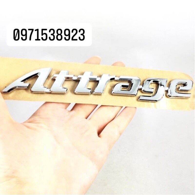 chữ nổi ATTRAGE dán đuôi xe