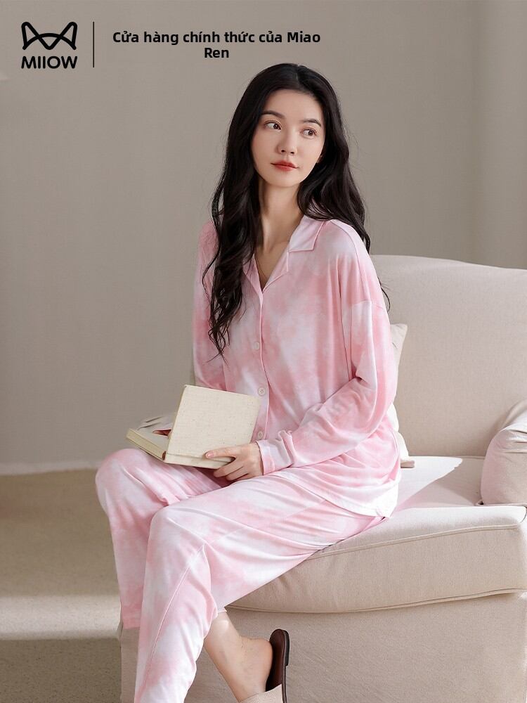 [MiiOW | Women's 2025 Fall Long Sleeve Long Pants Simple Oversized Lounge Set,MiiOW | Women's 2025 Fall Long Sleeve Long Pants Simple Oversized Lounge Set,] Giá 697,000 Đồng*Miễn phí vận chuyển