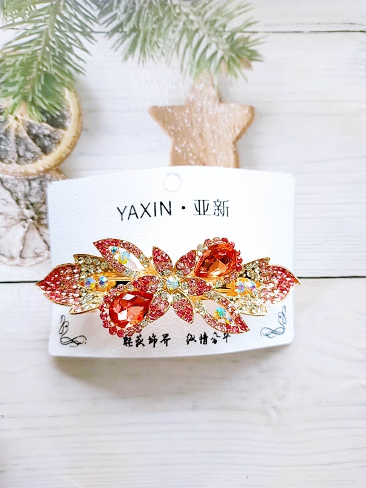 kẹp tóc phía sau đính đá lấp lánh M03(kẹp 8 phân)