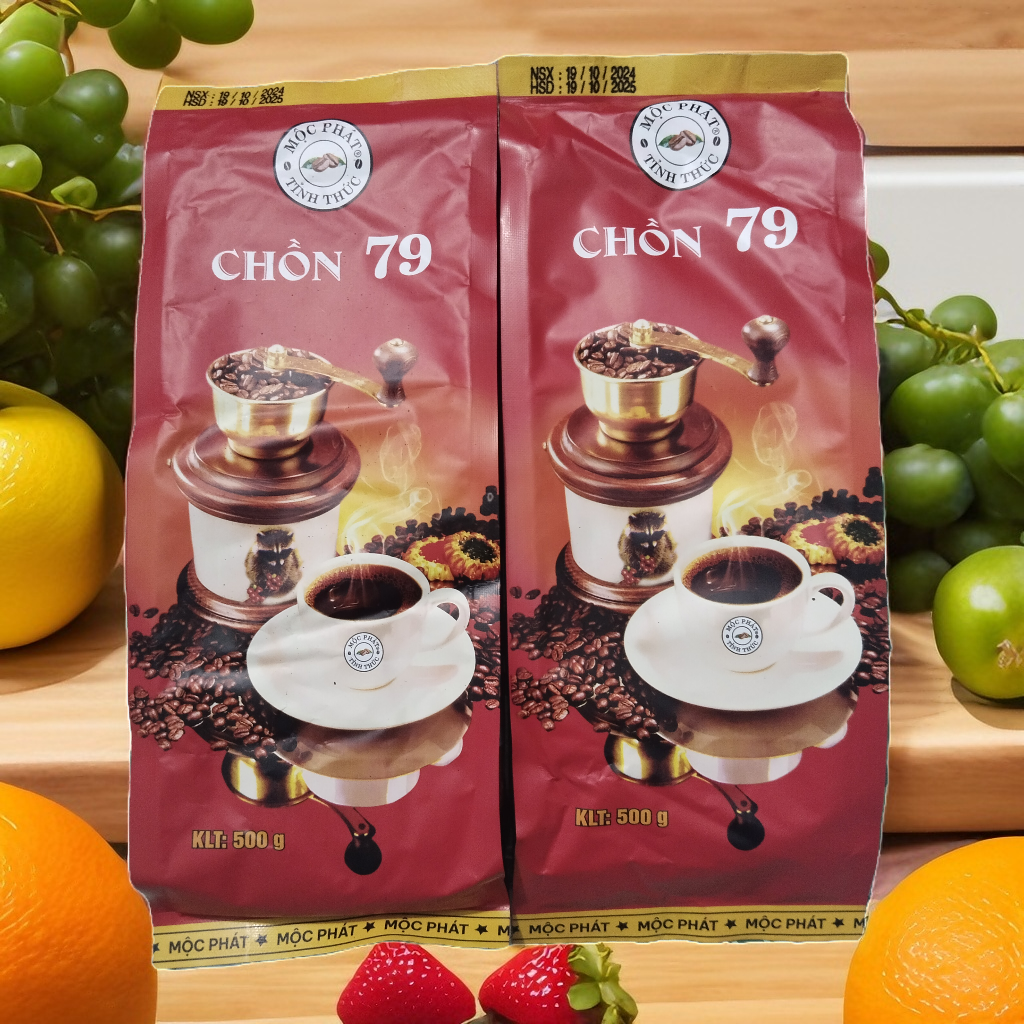 Cafe chồn 79 Hảo Hạng, thơm, sánh =1kg Cafe Hiệu Mộc Phát