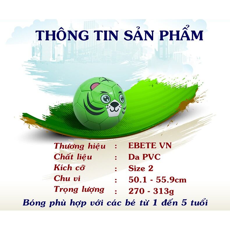 [ Bóng Đá] Bóng Đá Da Số 2 Cho Bé Yêu. Tặng kèm Kim Bơm
