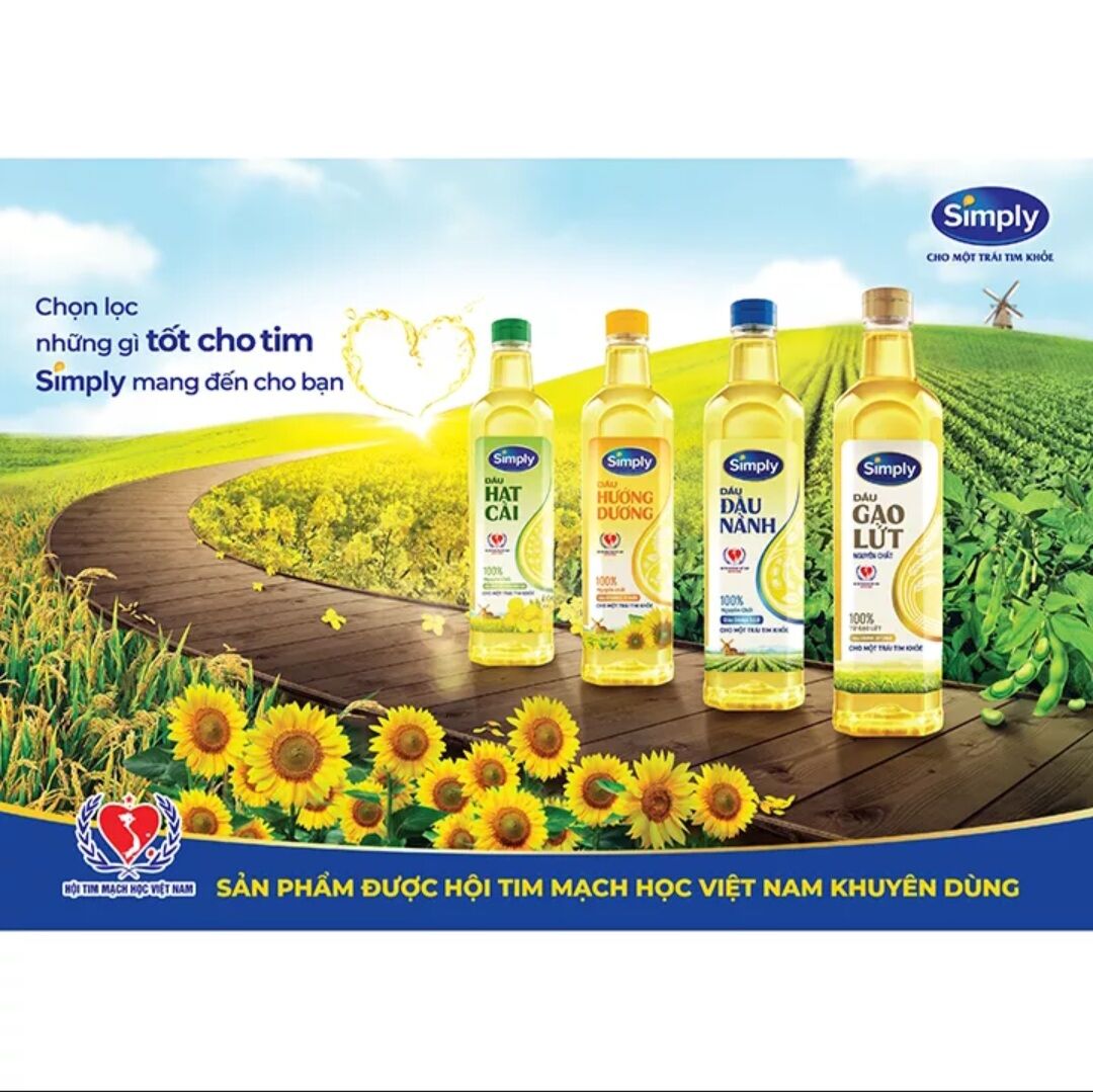 Dầu Simply 1L đậu nành