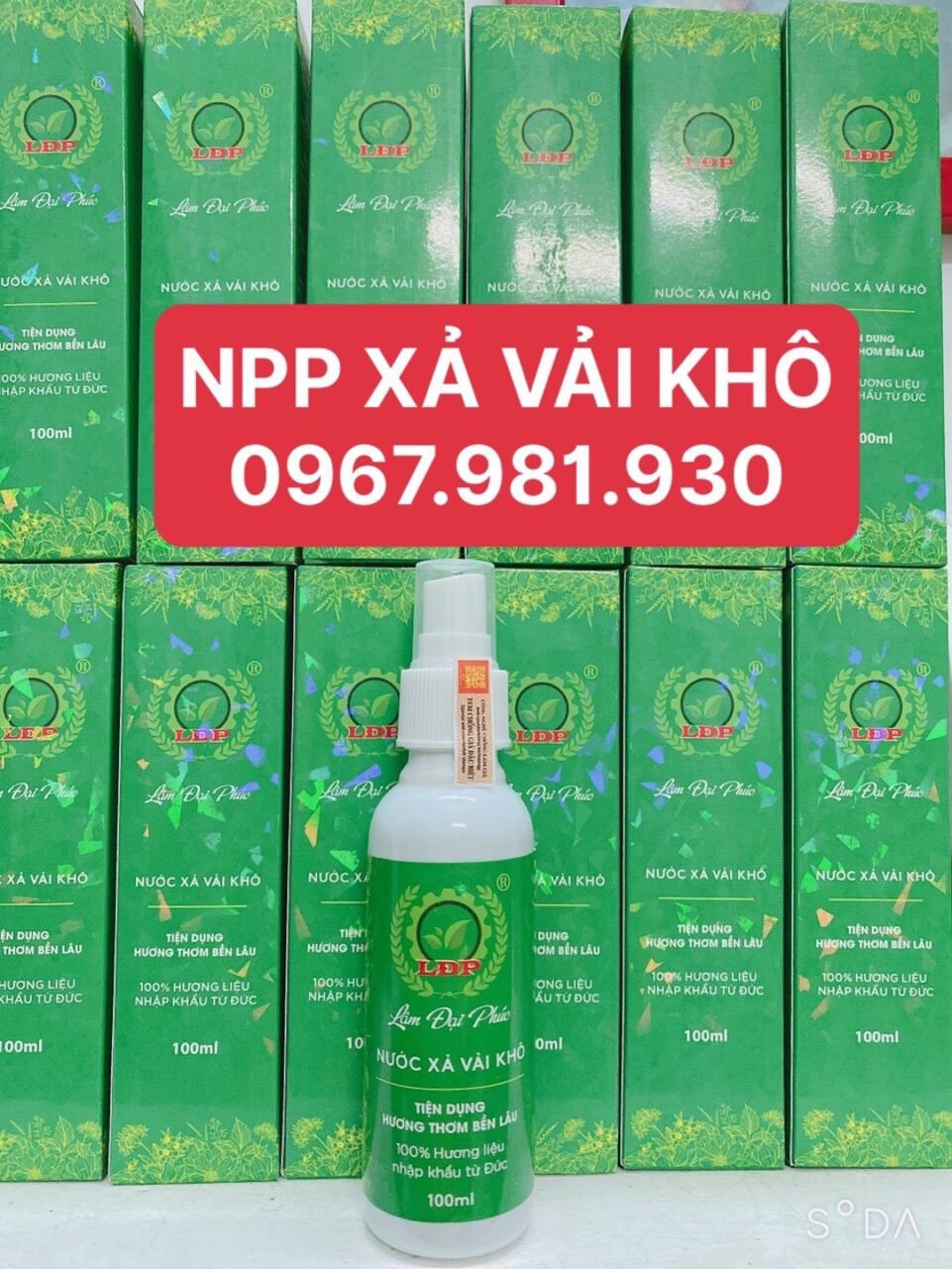 Nước Xả Vải Khô ( MÀU XANH ) Lâm Đại Phúc