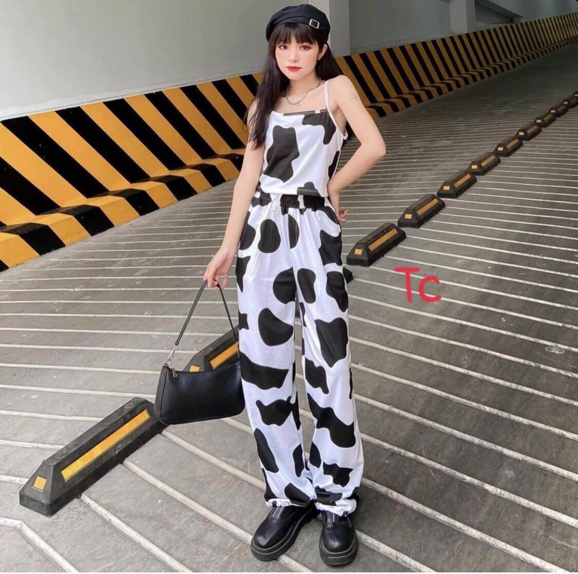 [ SIÊU PHẨM ] SÉT BỘ ÁO CROPTOP BÒ SỮA HIT HOT 2021