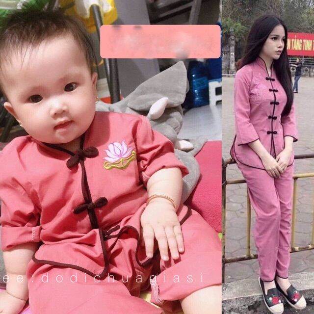 Đồ lam đi chùa - mẫu xẩm cho bé gái