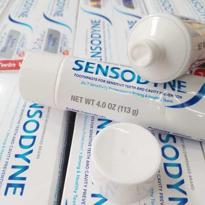 ( date 5/24 ) Kem đánh răng Sensodyne Mỹ trắng răng, chống ê buốt ( 1 cặp 2 tuýp 2 * 113g )