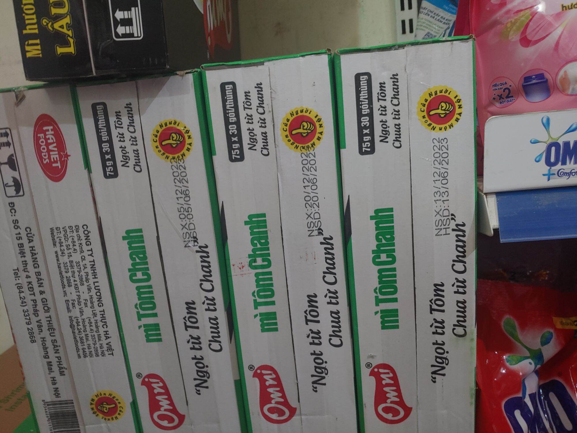 Mì Omni chanh thùng 30 gói