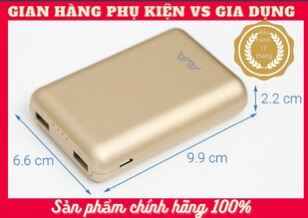 Pin sạc dự phòng 7500mAh AVA LA 10K-1 Gold hàng trưng bày đẹp mới 98