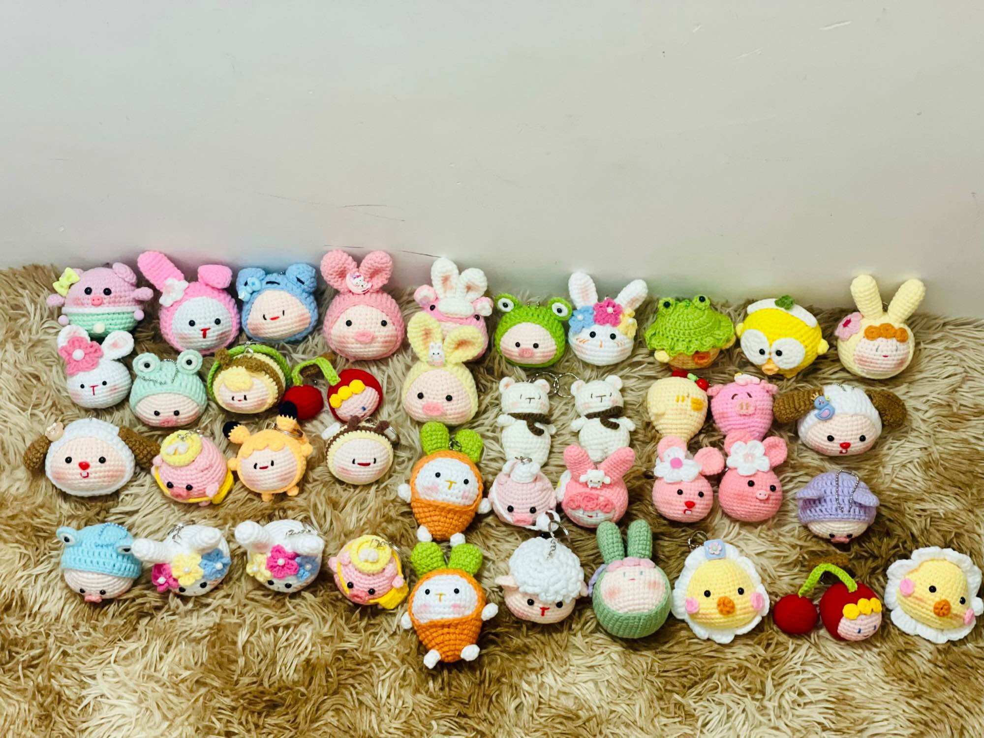 [HCM]Móc khoá len mochi nhiều mẫu có sẵn