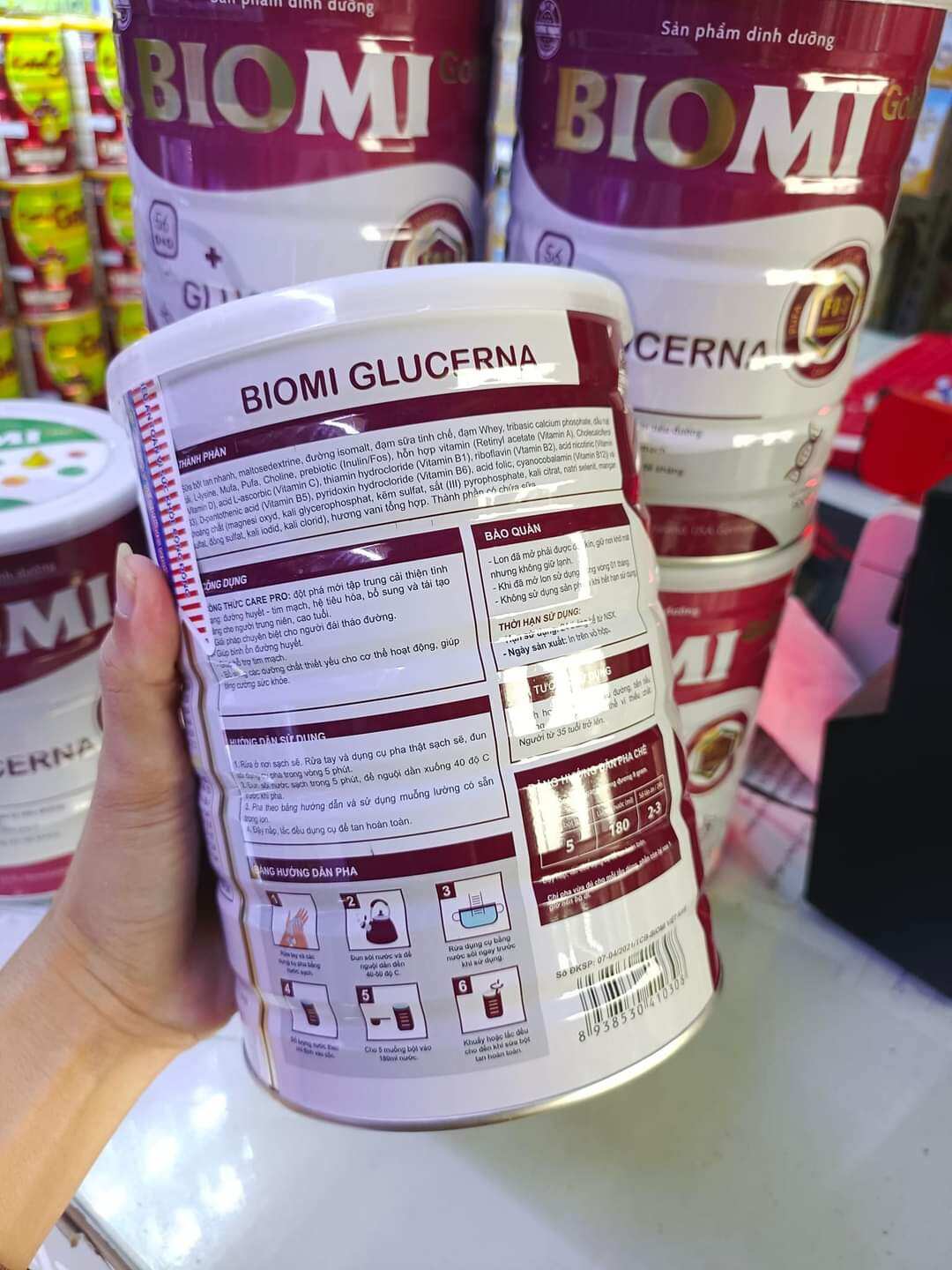 SỮA TIỂU ĐƯỜNG BIOMI GLUCERNA LON 900G
