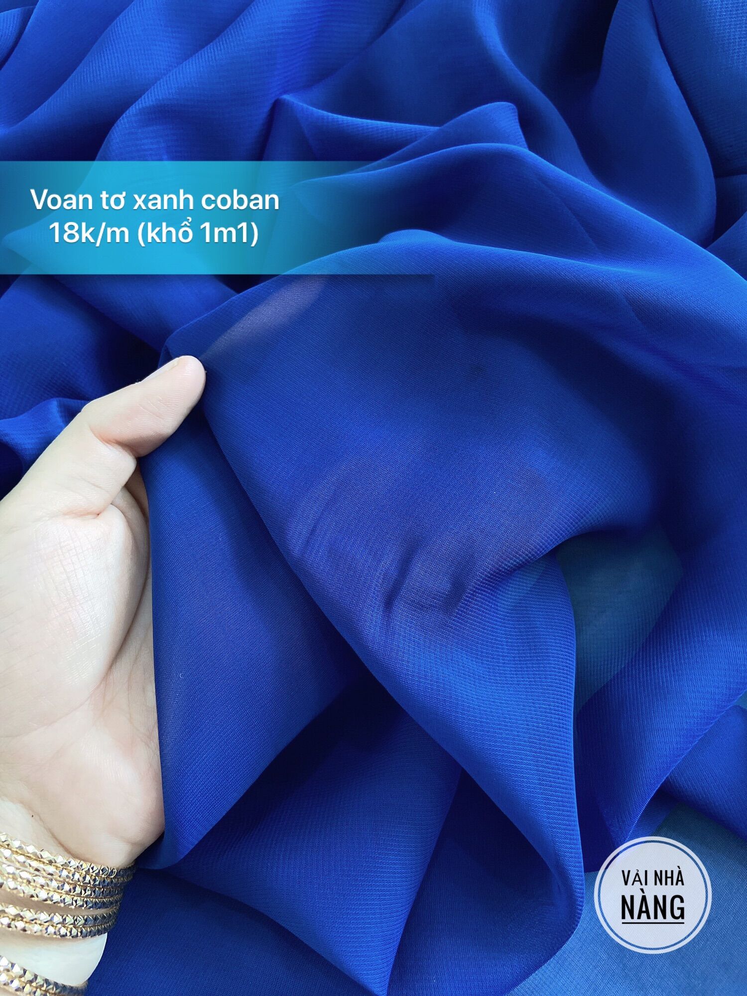 Vải Voan Tơ Mềm Rũ - Khổ 1m1