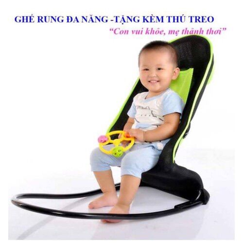 GHẾ RUNG CHO BÉ CÓ ĐỒ CHƠI