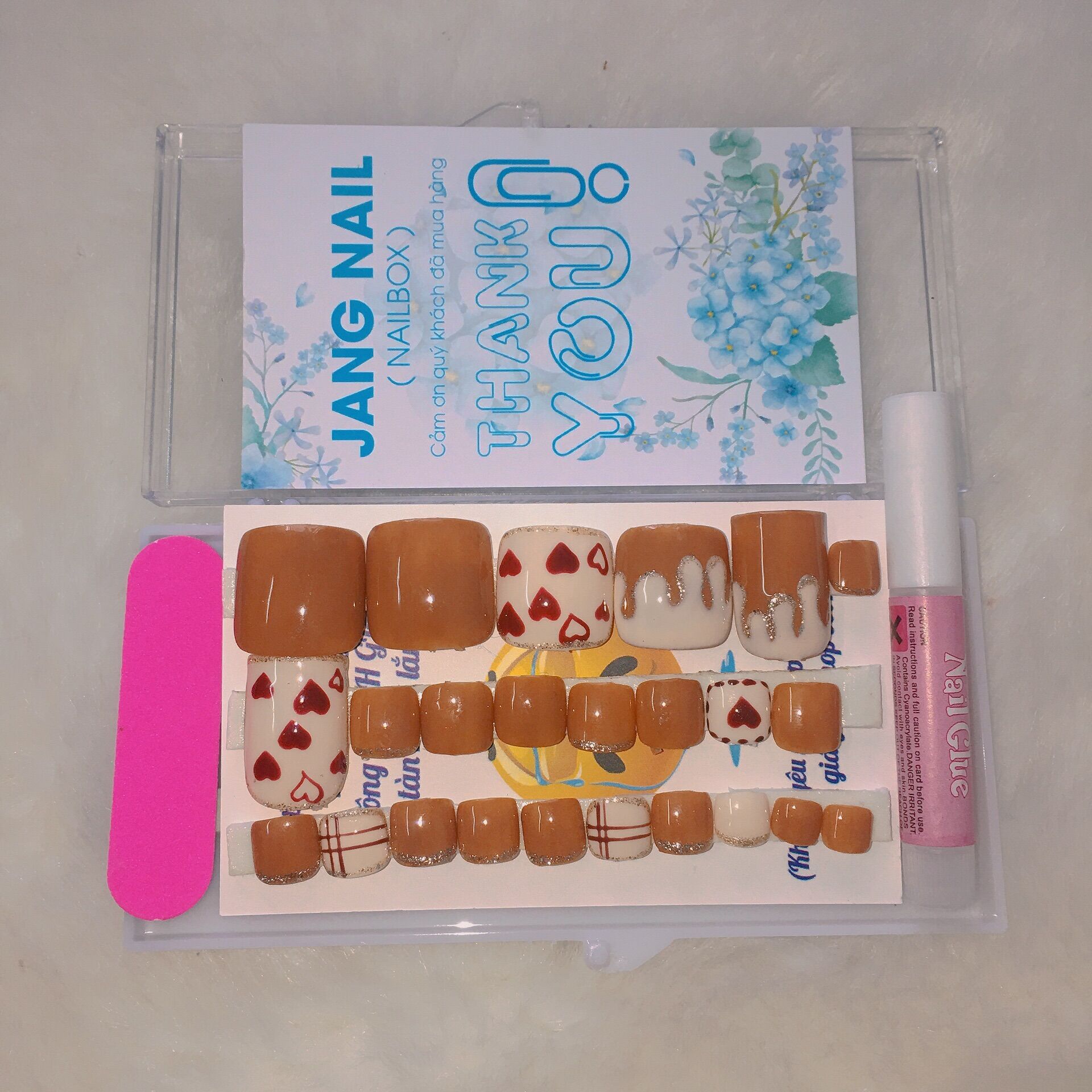 A1 nailbox / móng úp chân/ móng chân giả giá rẻ