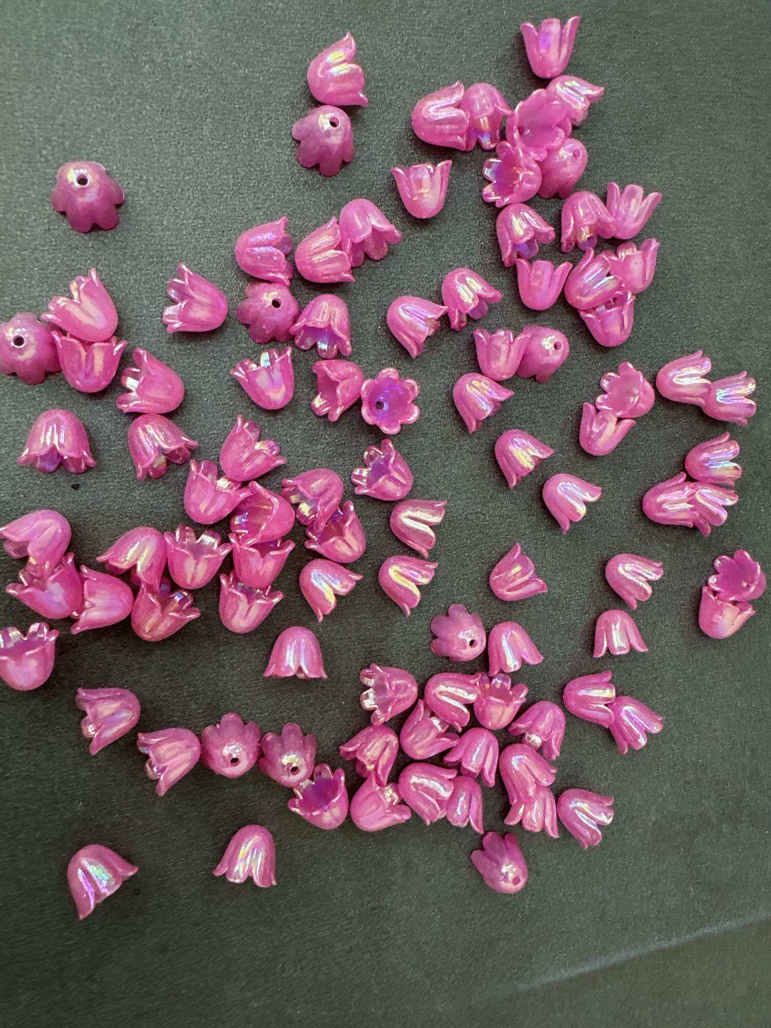 100g nụ hoa linh lan 10mm làm phụ kiện trâm, cài tóc handmade
