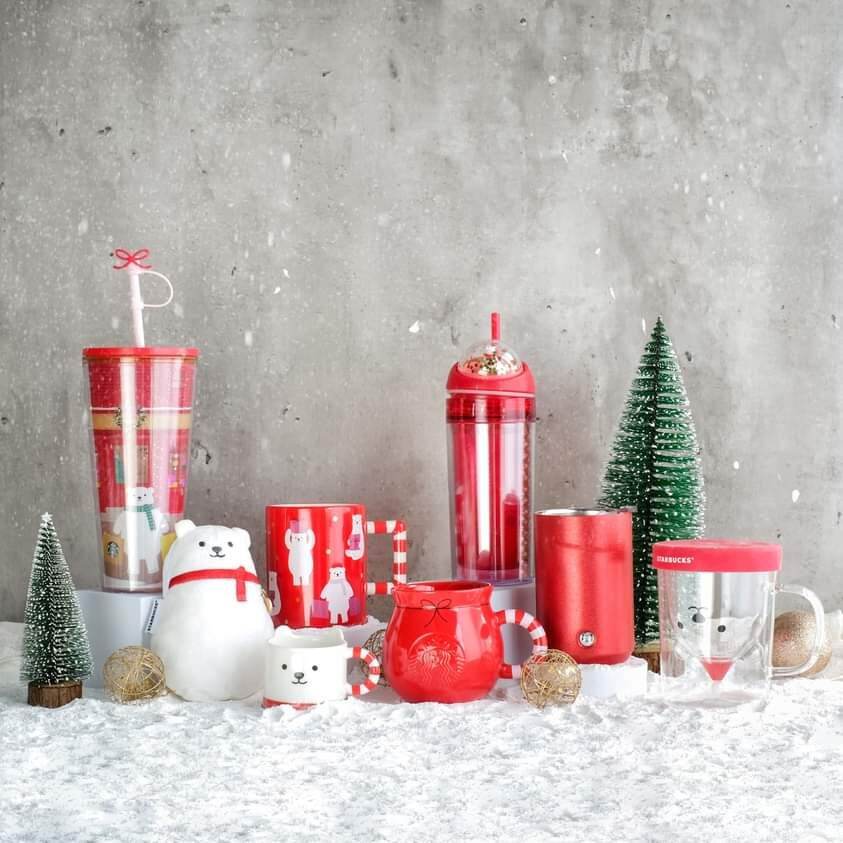 Cốc Mug Starbucks Red Holiday Jar 354ml