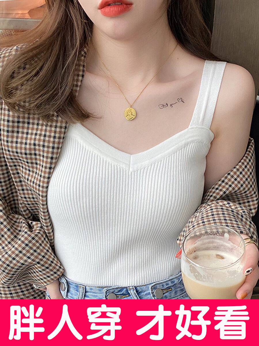 Nữ Dệt Kim  Áo Hai Dây Băng Hè Lụa Cộc Tay, Không Tay Cổ Chữ V Áo Hai Dây/áo Cami Dành Cho Áo Khoác 