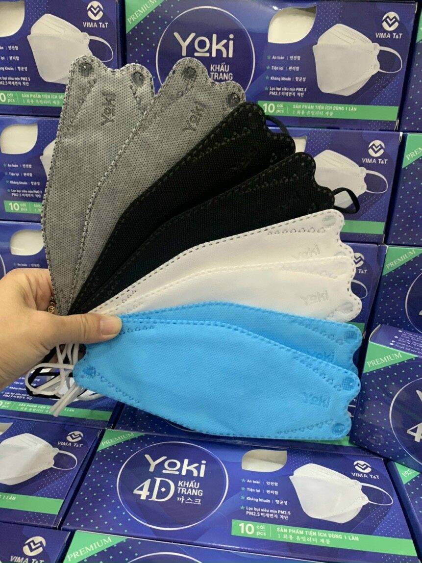 1 THÙNG 300 CÁI KHẨU TRANG 4D YOKI