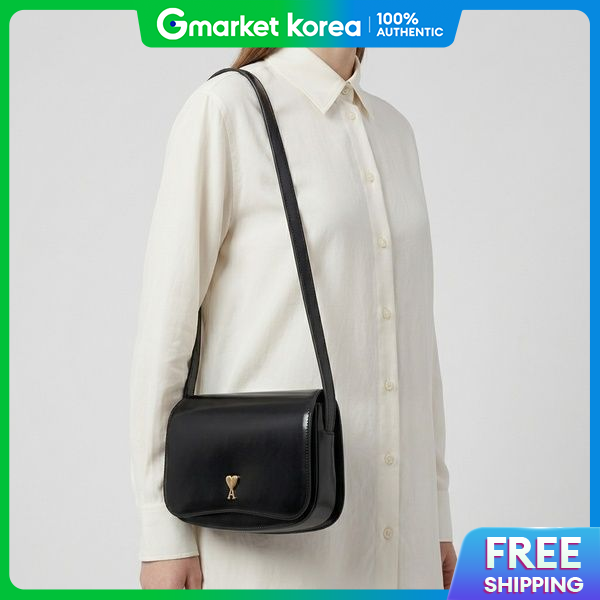 Ami | Ami Glazed Leather Paris Bag Giá 45,458,000 Đồng*Miễn phí vận chuyển