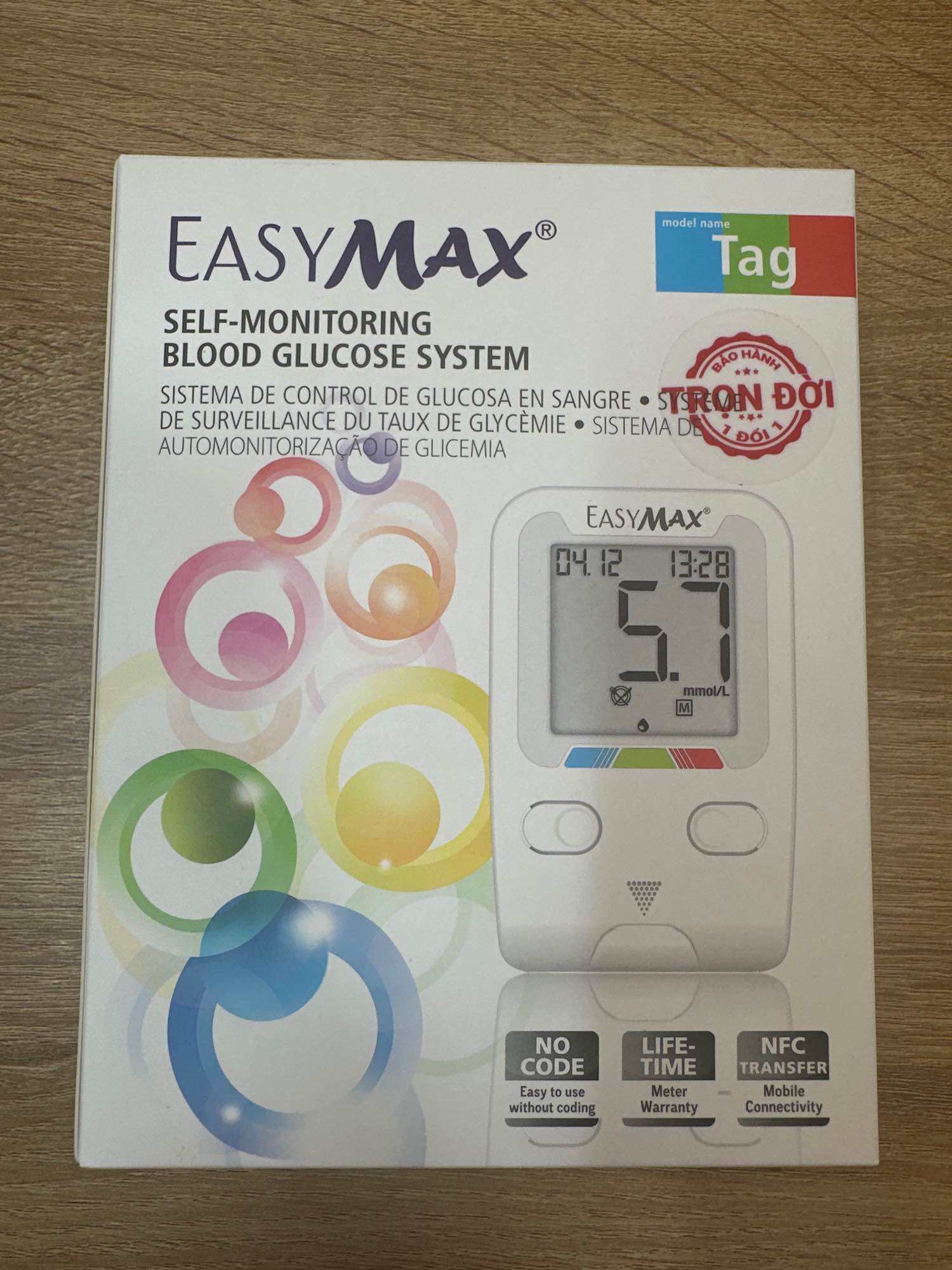 Máy đo đường huyết easymax bảo hành trọn đời 1 đổi 1 hàng chính hãng %%
