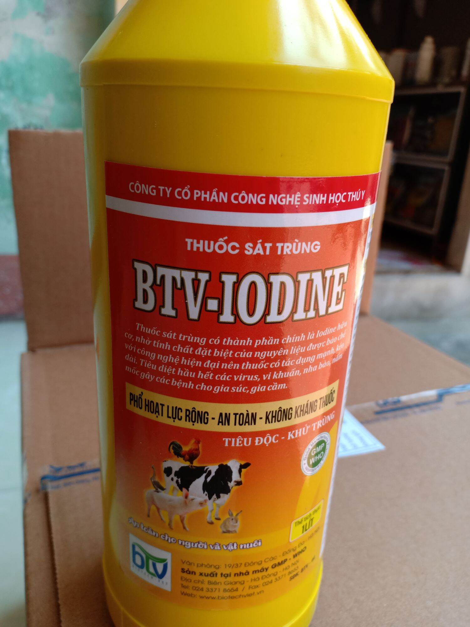 Sát trùng chuồng trại- iodin 1lít