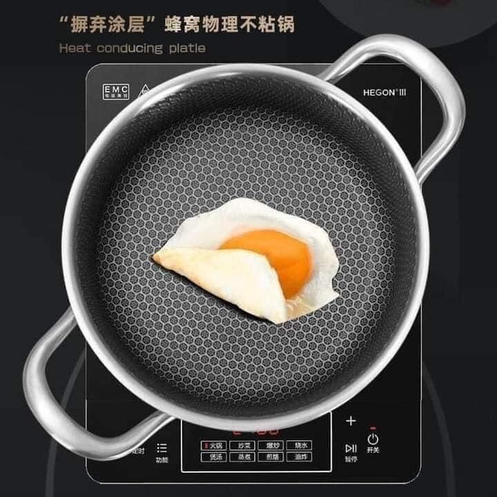 Chảo tổ ong 2 quai chống dính 28cm