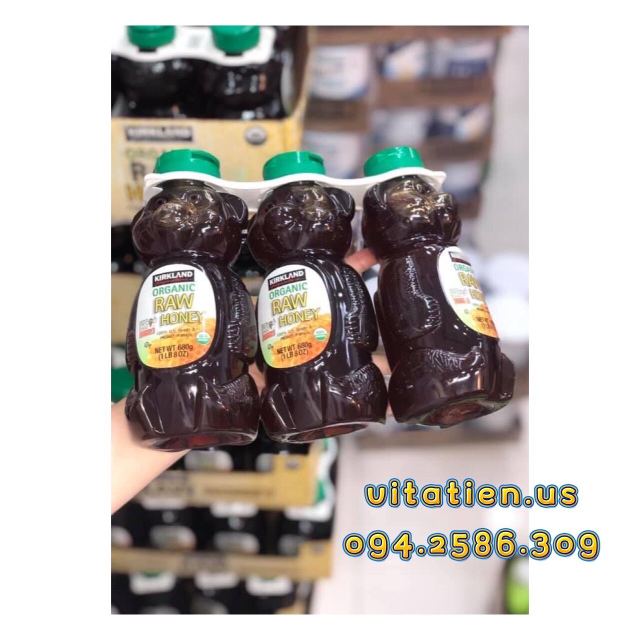 Mật ong hữu cơ kirkland organic raw honey 680gr_hàng nhập mỹ đi air✈️✈️✈️