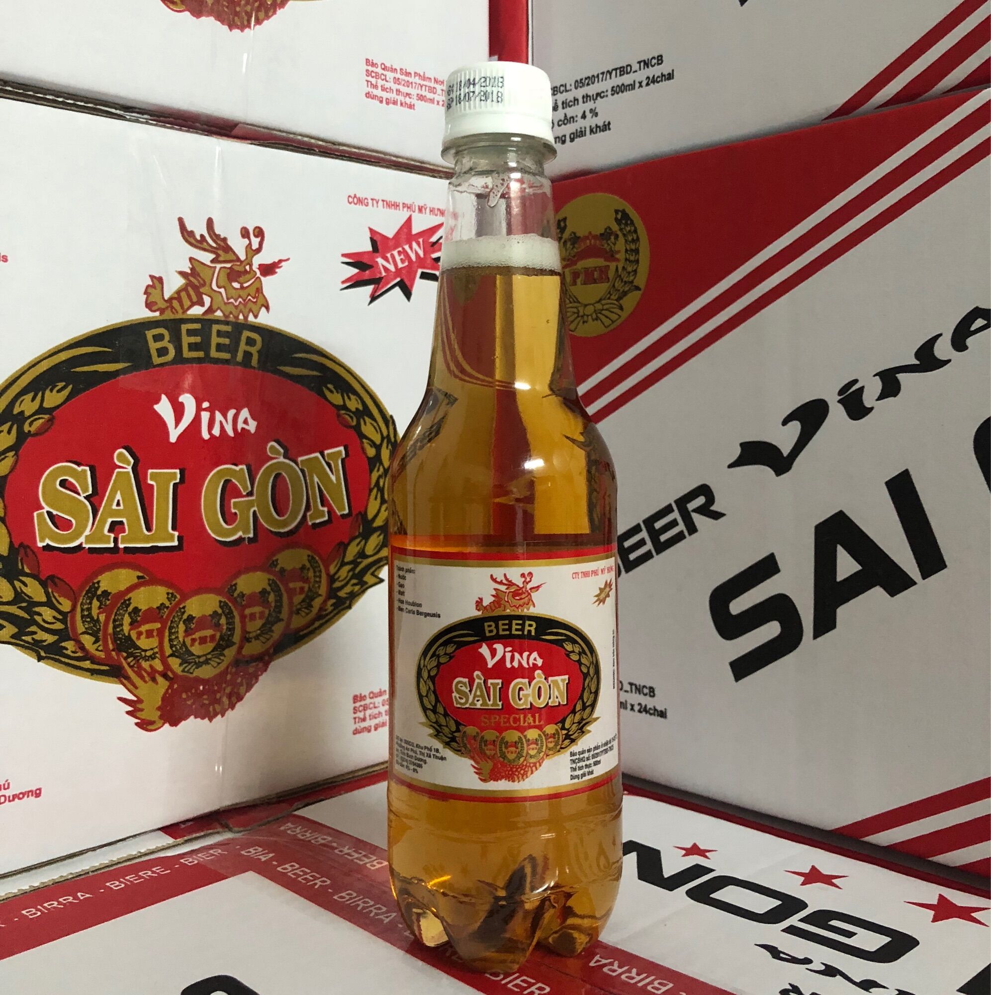 Bia Tươi Vina Sài Gòn Đỏ (Lốc 20 chai 400ml)