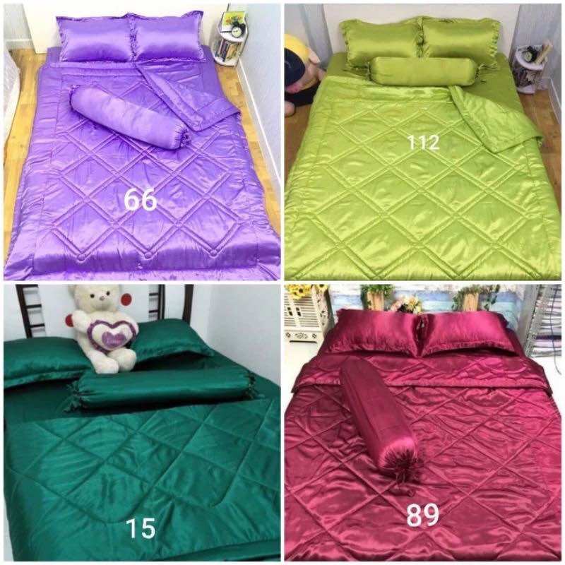 bộ ga và vỏ gối phi lụa bóng mã 38 đủ size