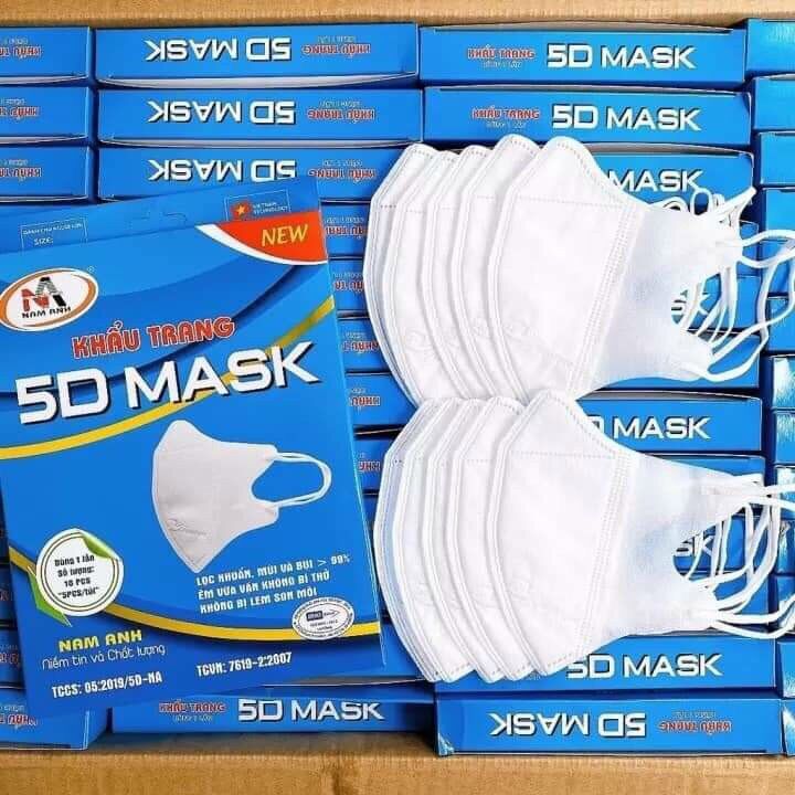 Chính hãng - thùng 300cai khẩu trang 5d,3d mask nam anh người lớn famapro hộp 10 cái