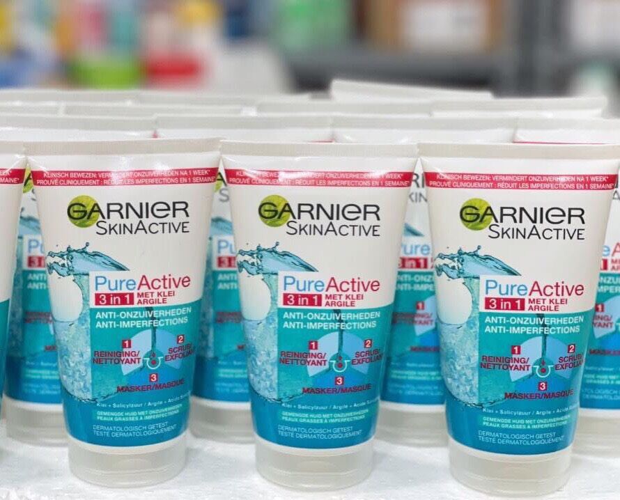 Sữa rửa mặt garnier skinactive 3 in 1 chuẩn đi air đức