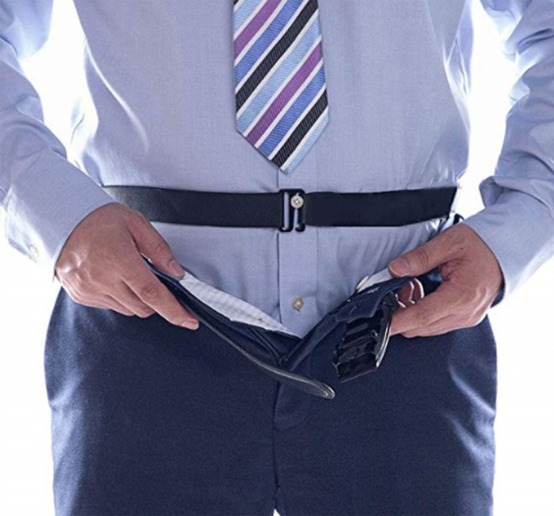 Áo Sơ Mi Tàng Hình Áo Sơ Mi Vạt Dưới Cố Định Có Cúc Áo Silicone Chống Nhăn Chống Trơn Thần Khí Áo Nịt Eo Thắt Lưng Nam Nữ