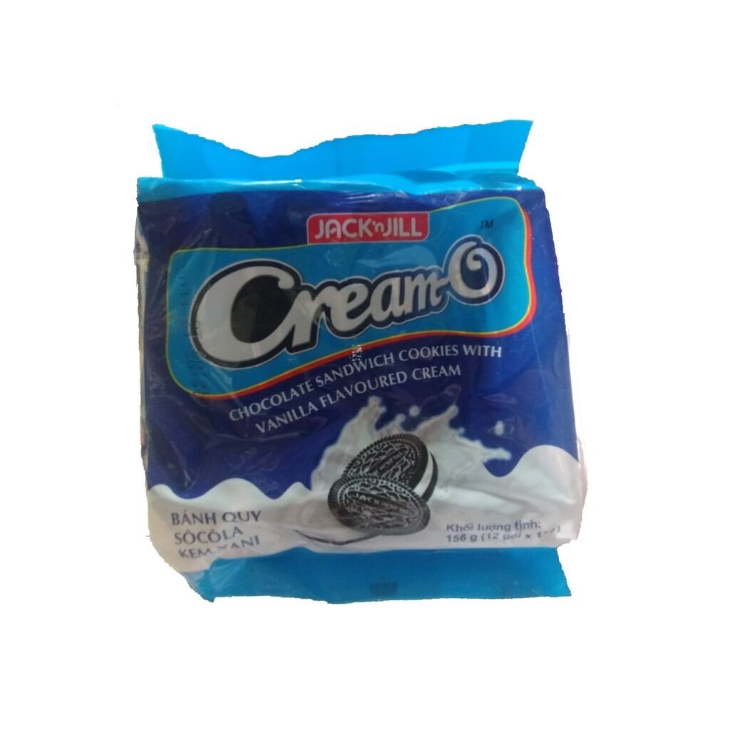 BÁO GIÁ BÁNH QUY CREAM-O KEM VANI 312G | Shopee Lazada Sendo Tiki mới nhất 16 Bánh quy socola Nhân kem hương vani Cream-O gói 156g ( túi 12 gói)