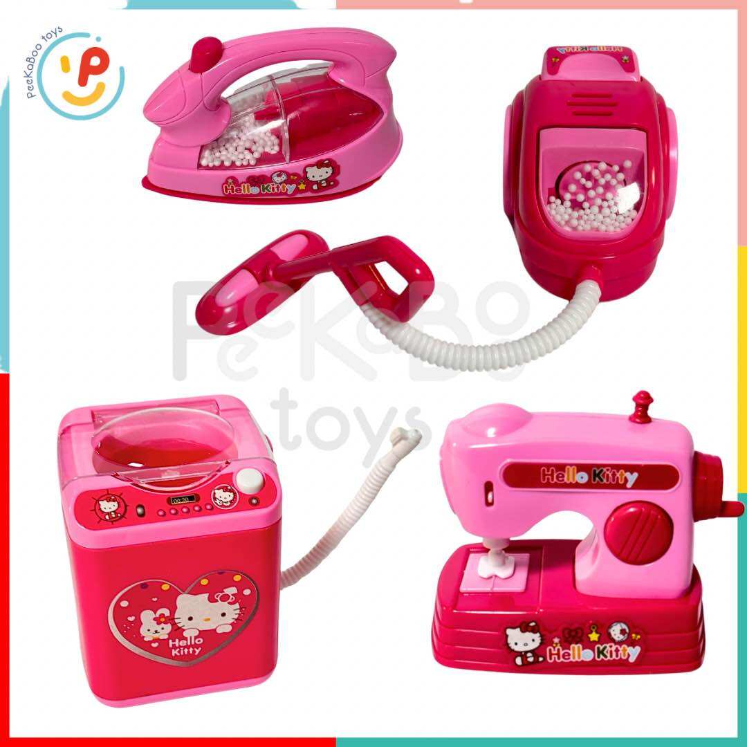 Bộ đồ chơi nấu ăn 4 món dụng cụ nhà bếp kitty hoạt động được peekabootoys