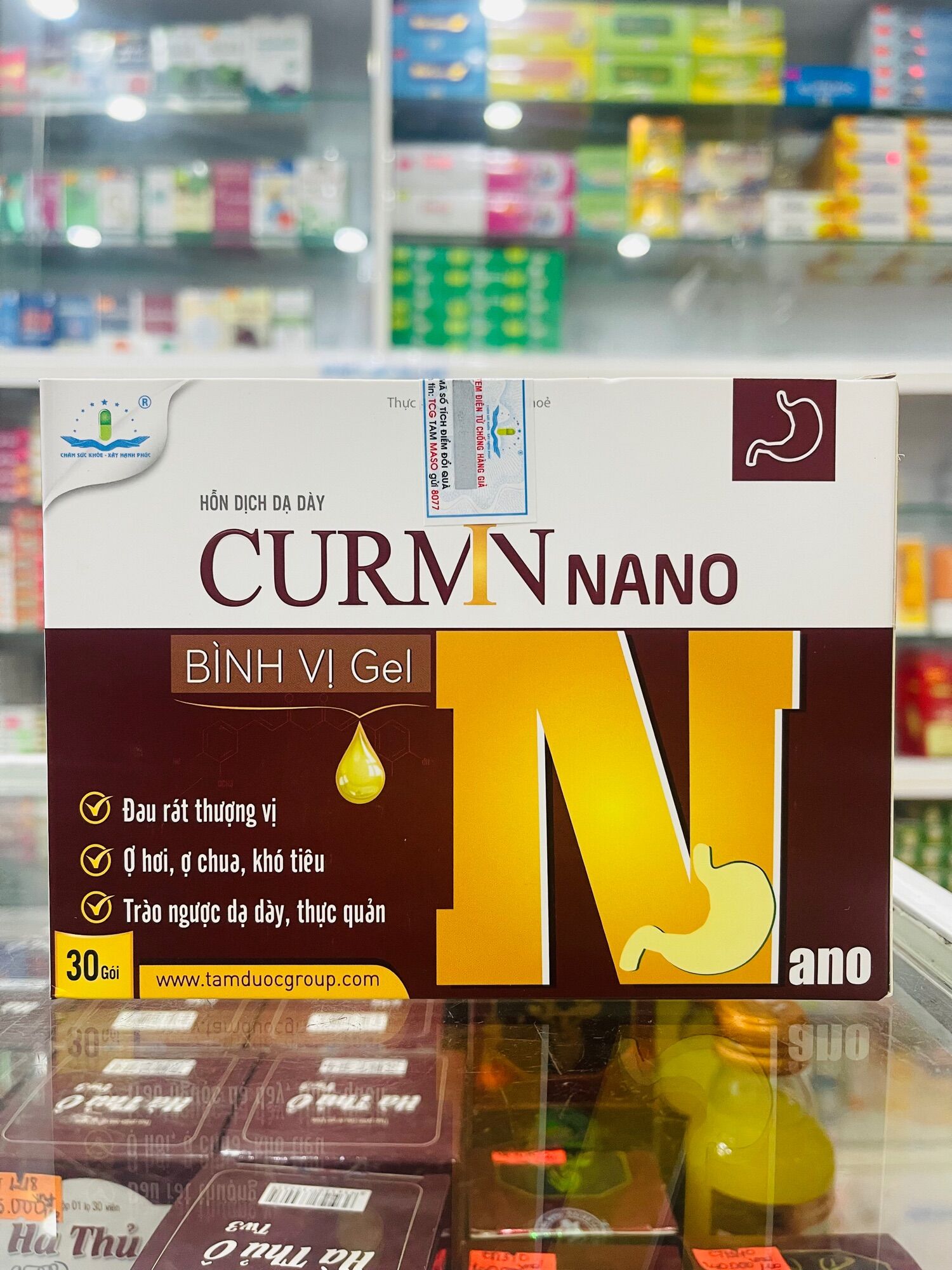 Hỗn dịch dạ dày Curmin Nano Bình Vị Gel - 30 gói x 10ml
