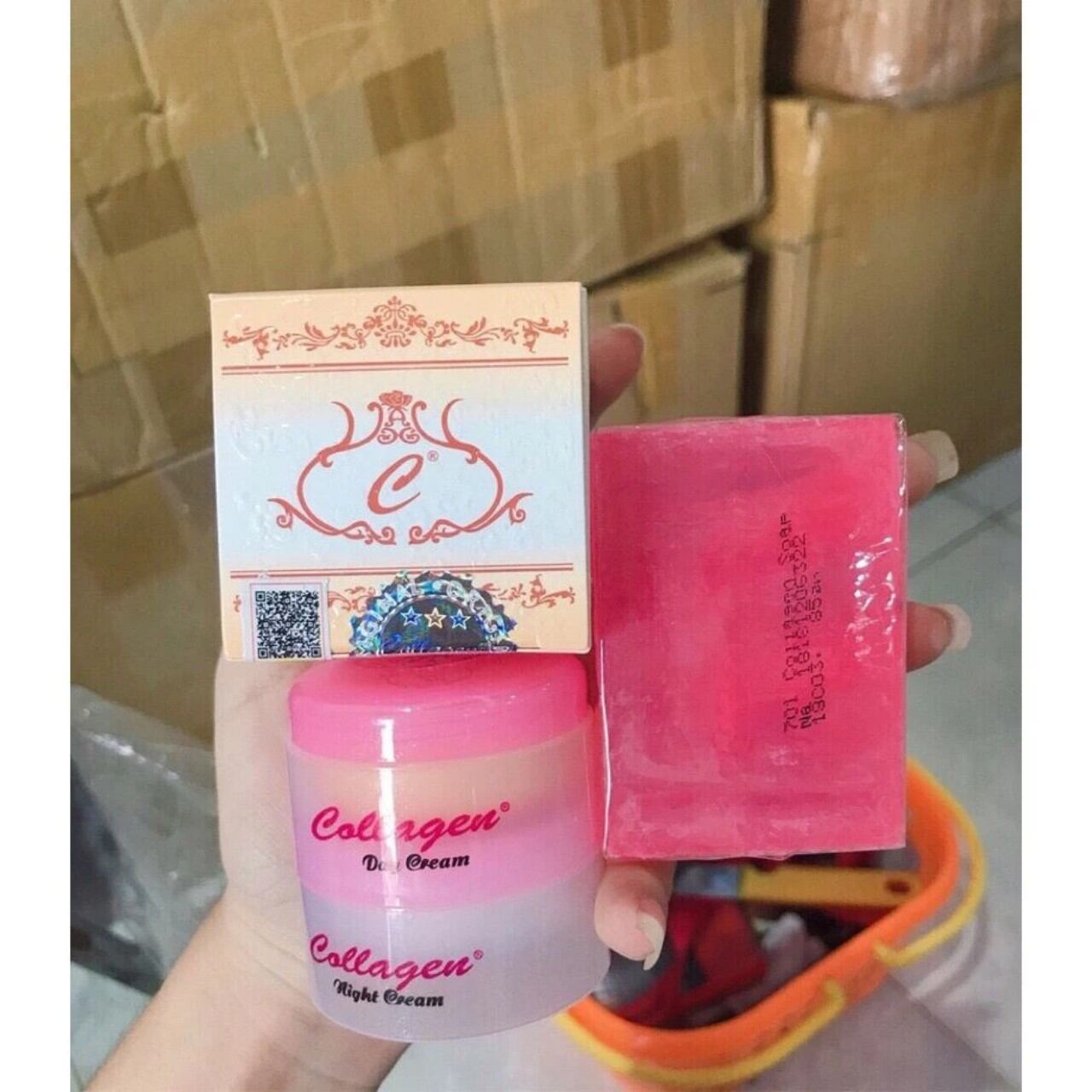 [HÀNG CHUẨN XỊN] Combo 3 sản phẩm  Kem Collagen Plus Vit E + Serum Vite [hàng chuẩn]