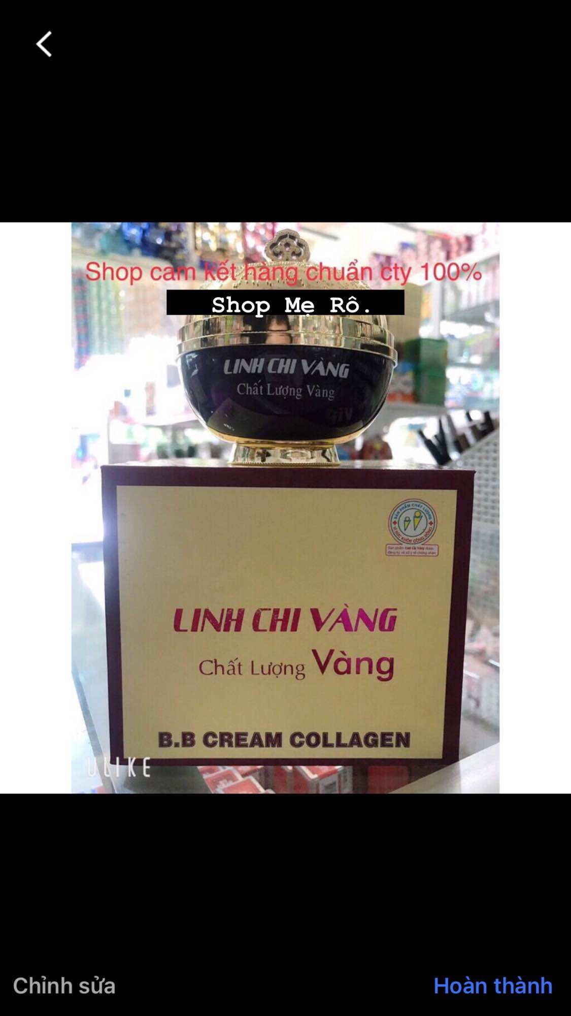 [chính hãng] kem nám vip linh chi vàng vip  hủ 30gram