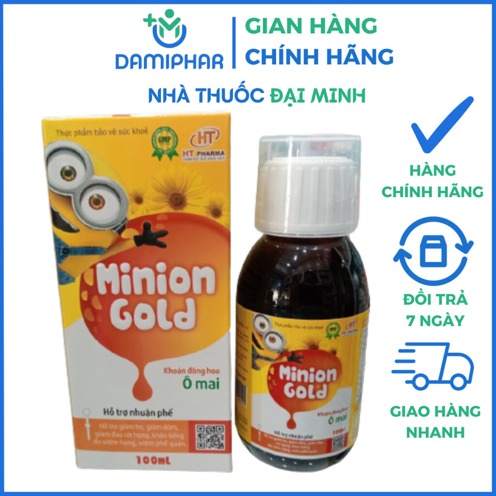 Siro ho minion gold lọ 100ml