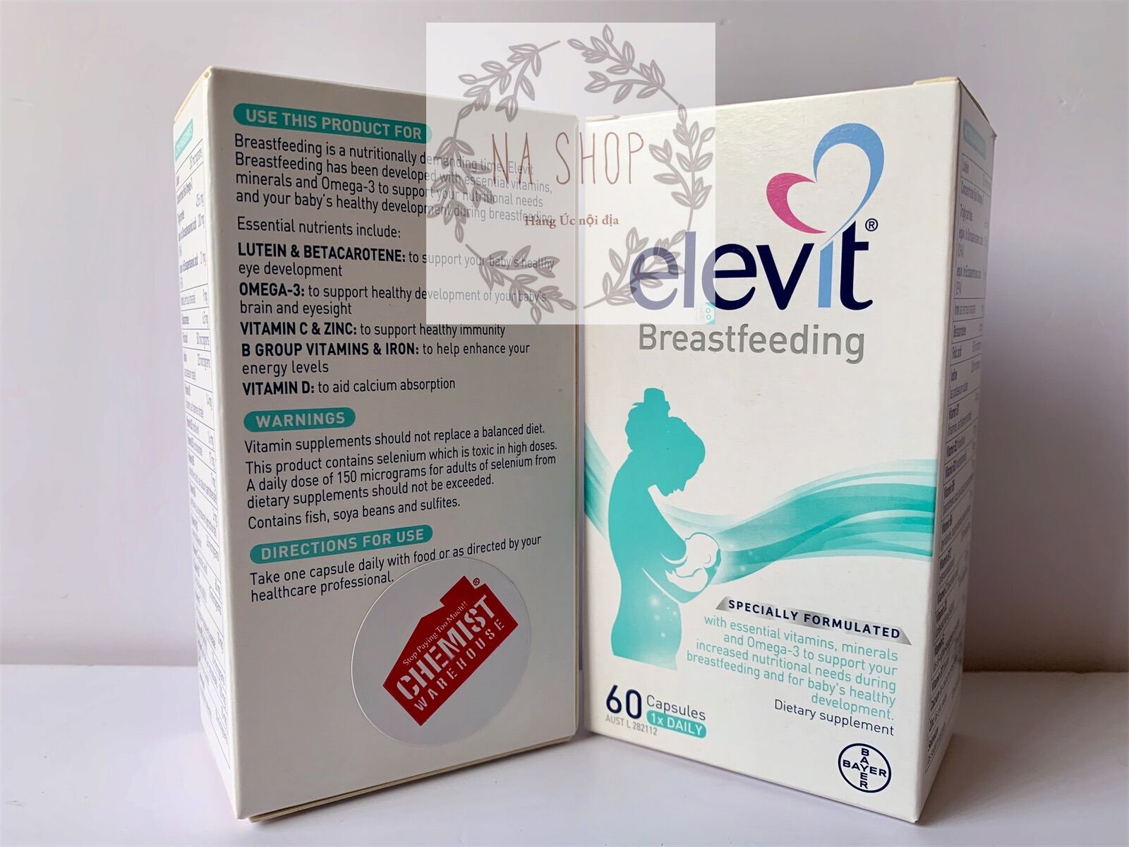 Sale elevit sau sinh breastfeeding của úc, 60 viên